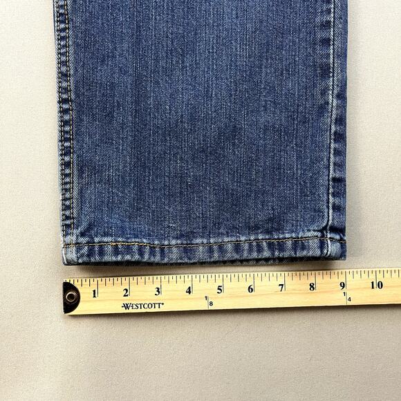 Levis 559 Jeans Mens 34x32 Blue Denim Relaxed Fit Straight Leg Dark Stone Wash - Picture 11 of 13